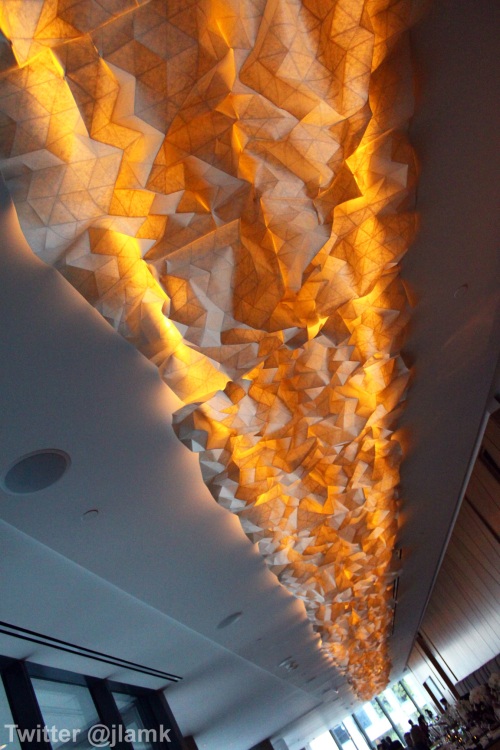180 foot-long Origami Light Fixture (2)