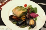 Delizia: Lettuce Wrapped Wild Salmon with Mussels